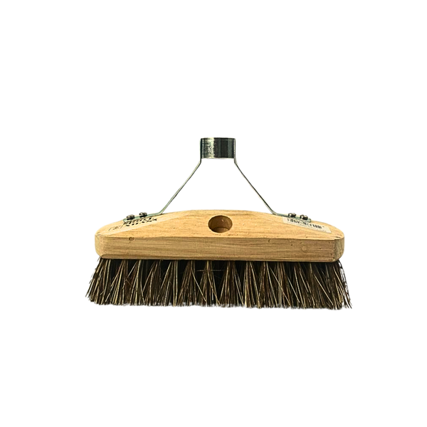 Drahtbürste mit Holzkorpus und Metallhalterung