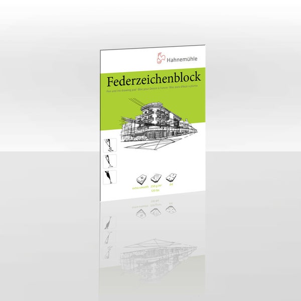 Hahnemühle Papier Federzeichenblock, DIN A 4, 250 g/m²