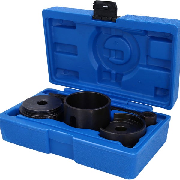 Werkzeugsatz mit Montage- und Demontagewerkzeugen in blauem Koffer