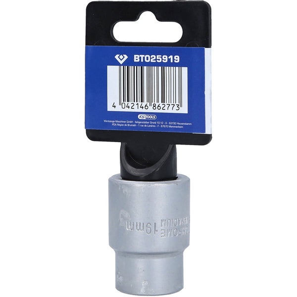 Steckschlüssel-Einsatz aus Chrom-Vanadium-Stahl, 19 mm