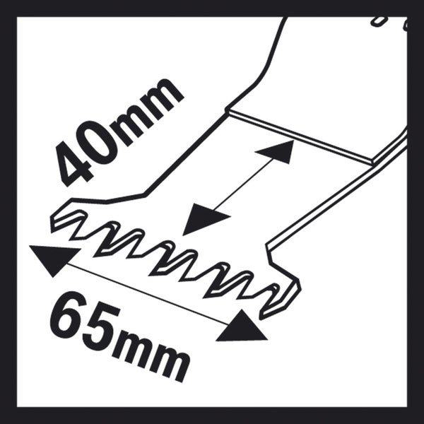 Bosch 5x HCS Tauchsägeblatt AII 65 BSPC Hard Wood 40 x 65 mm - 2608662355