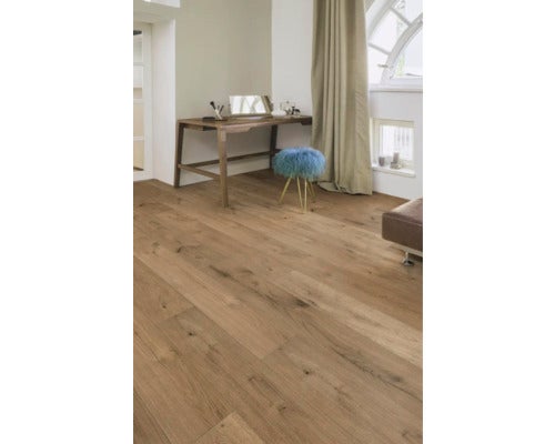 Fußmatte mit Fuchs-Motiv und Zitat vor einer Haustür