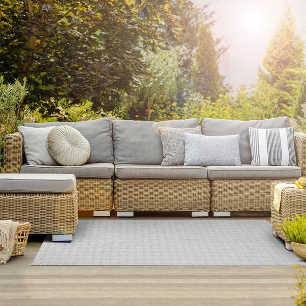 FLOORDIREKT Outdoor-Teppich Design - Modica - Rollenware - 90 x 600 cm