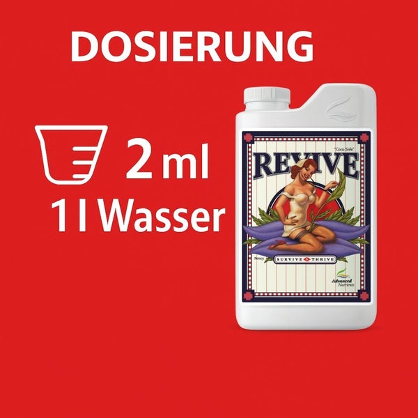 Revive Düngerflasche mit Dosierungsempfehlung