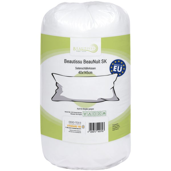Beautissu BeauNuit SK Seitenschläferkissen, Größe 40x145 cm, in Verpackung