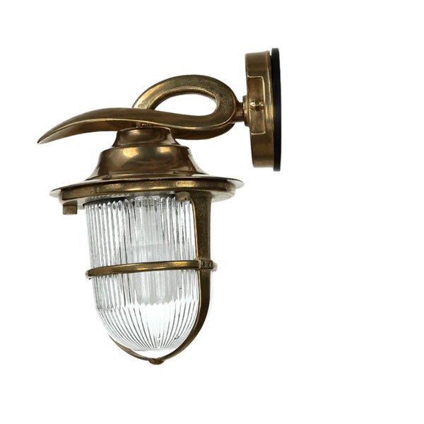 Wandleuchte im maritimen Stil mit klarem Glas