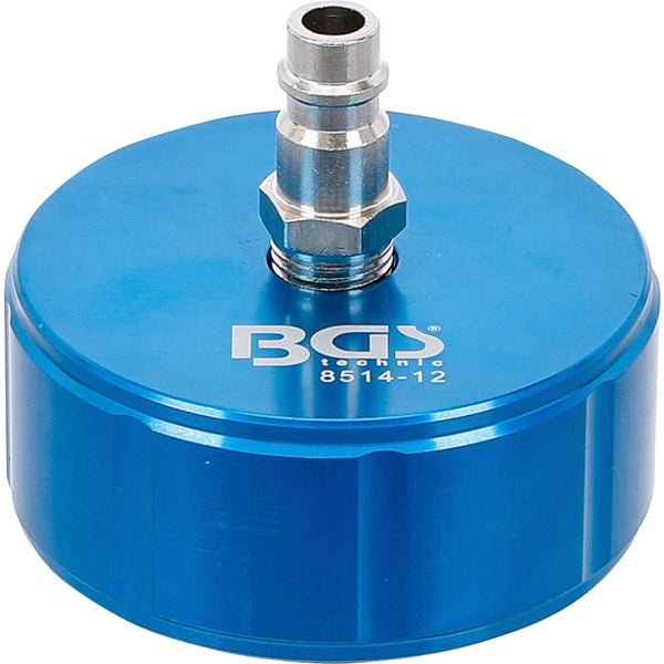 BGS Technic Kühlsystem-Adapter 8514-12 aus eloxiertem Aluminium mit Schnellkupplungsanschluss.