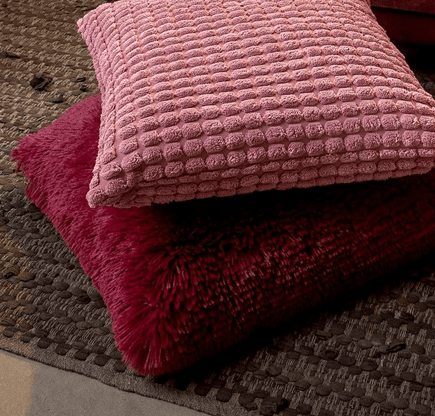 Fluffy Kissenbezug - Fluffy 60x60 cm, Rot