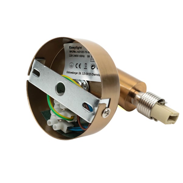 Easylight Deckenleuchte mit Montagewinkel und elektrischen Anschlüssen