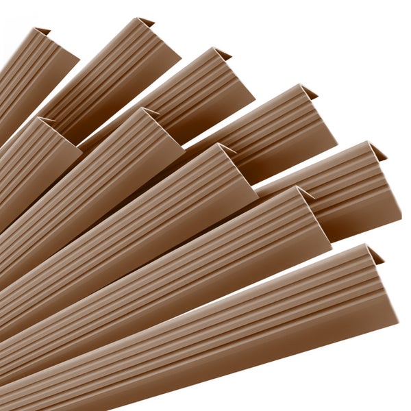 Kunststoff Abschlussprofile mit gerillter Oberfläche