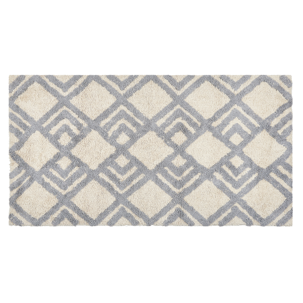 Teppich NEVSEHIR Beige 80 x 150 cm Baumwolle