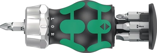 Wera Magazinbithalter KK Stubby Magazin RA 4 6tlg. Schlitz / PH / 4-kant - 5008886001