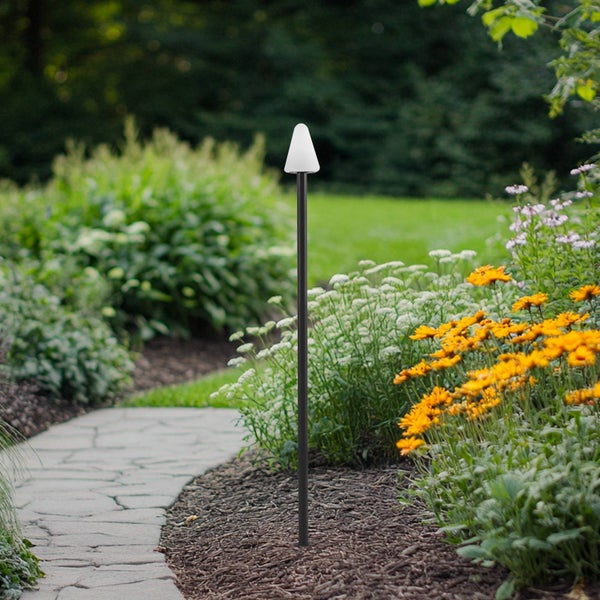Lindby LED Außenleuchte Selinda (spritzwassergeschützt (Modern) in Schwarz (1 flammig, ) - Erdspießleuchte außen