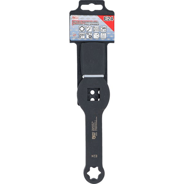 BGS Schlag-Ringschlüssel E-Profil (für Torx) mit 2 Schlagflächen SW E24 - 35324