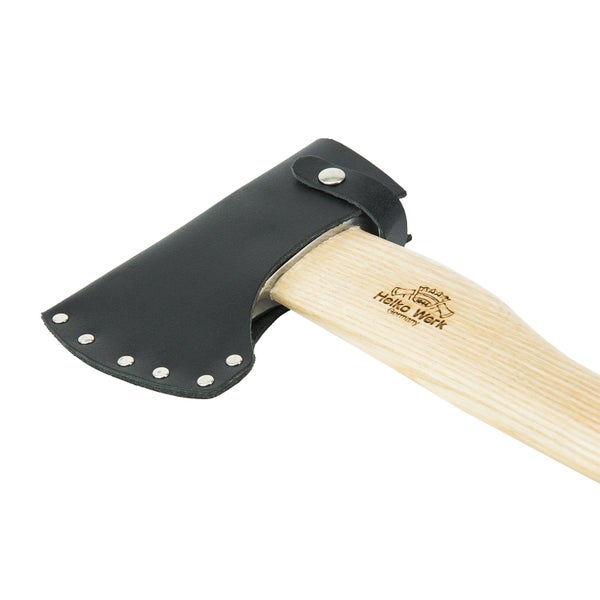 Helko Werk Axt mit Holzstiel und Lederschneidenschutz