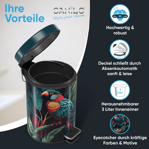 Sanilo Kosmetikeimer 3L mit Absenkautomatik Exotic