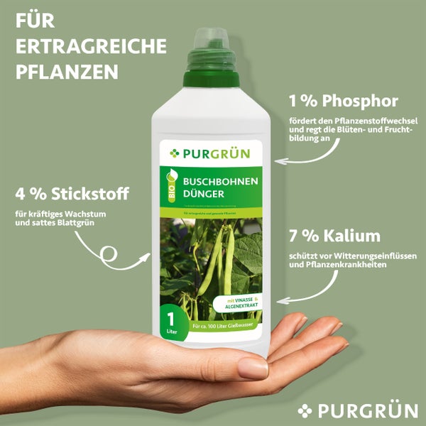 Purgrün Bio-Buschbohnen-Dünger 1 Liter