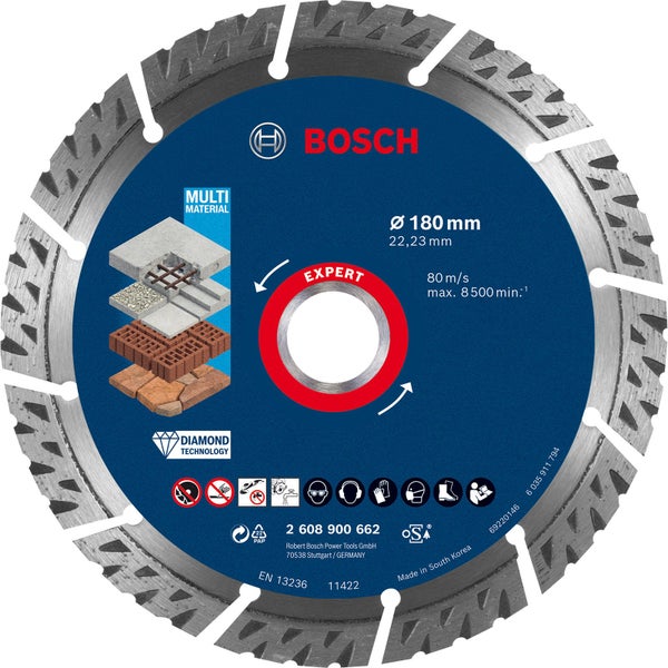 Bosch Logo Diamanttrennscheibe, Durchmesser 180 mm