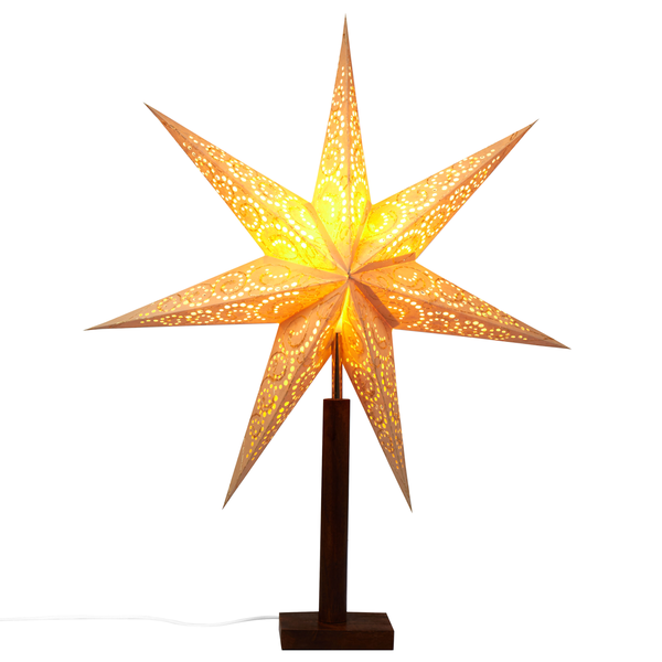 Dekorative Lampe Sternform Beige MANA
