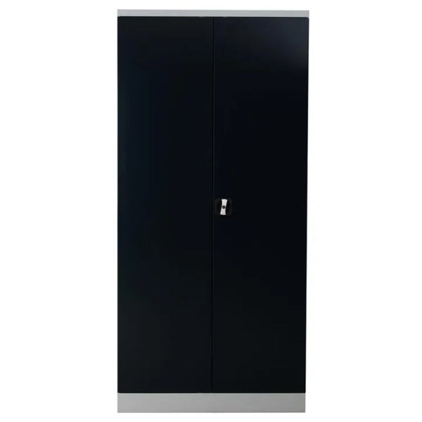 PROREGAL Stahlschrank Bee 8 Fachböden HxBxT 195 x 92 x 50 cm Pulverbeschichtetes & Verstärktes Fachbodenmaterial Grau & Anthrazit