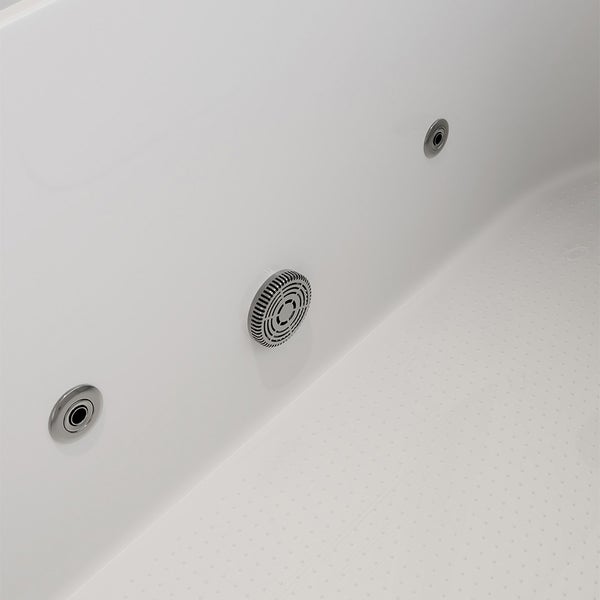 Home Deluxe - Seniorenbadewanne inkl. Whirlpool- VITAL M Rechts - Maße: 153 x 76 x 64cm - inkl. komplettem Zubehör I Badewanne mit Tür, Senioren Badewanne mit Einstieg, Whirlpool-Badewannen