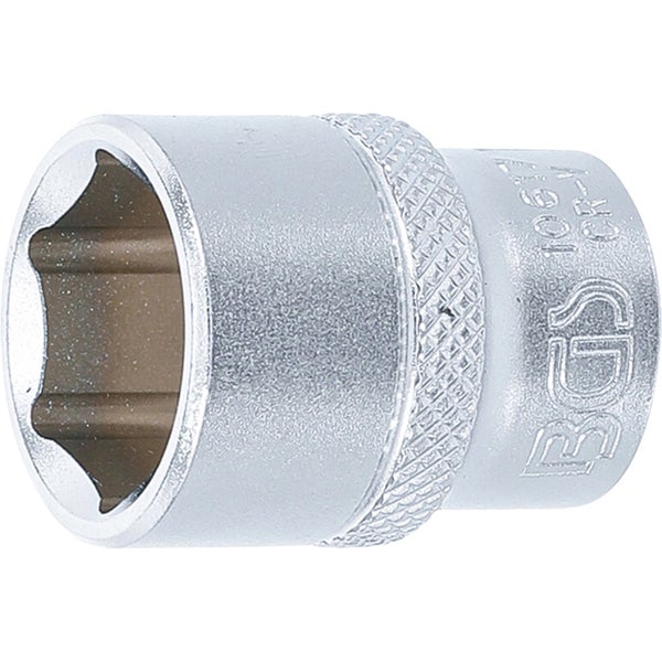 BGS Steckschlüssel-Einsatz Sechskant Antrieb Innenvierkant 10 mm (3/8) SW 17 mm - 10617