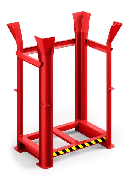 RR Industrietechnik Paletten Richtgestell RRG-10 BxTxH 1340x940x1930 mm RAL 3000 Feuerrot