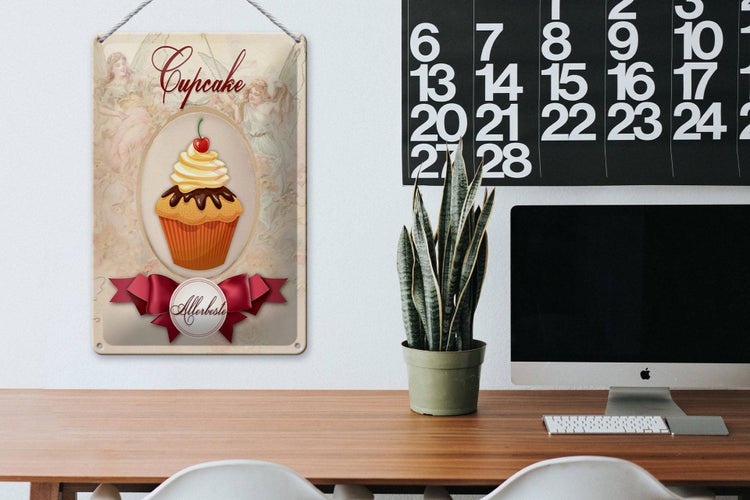 Blechschild Spruch 20x30cm Cupcake Allerbeste