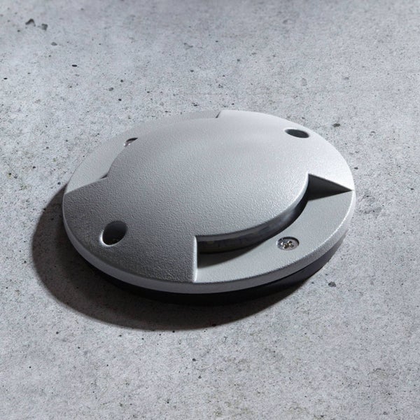 Lindby LED Bodeneinbauleuchte Nandita (Modern) in Alu aus Aluminium (1 flammig, ) - Außenleuchte für Garten Terasse Balkon & Haus