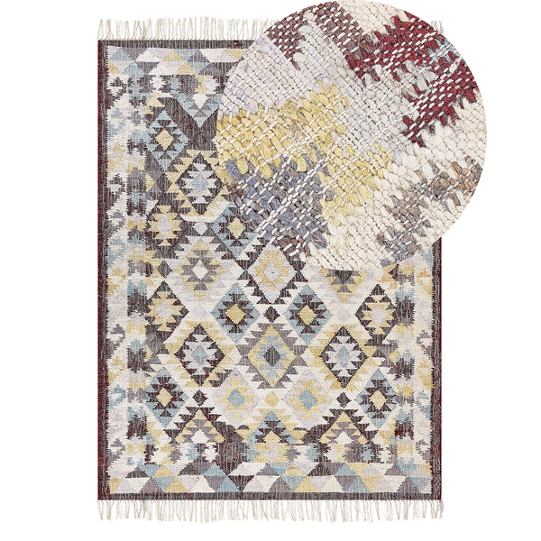 Teppich FENER Bunt 140 x 200 cm Jute