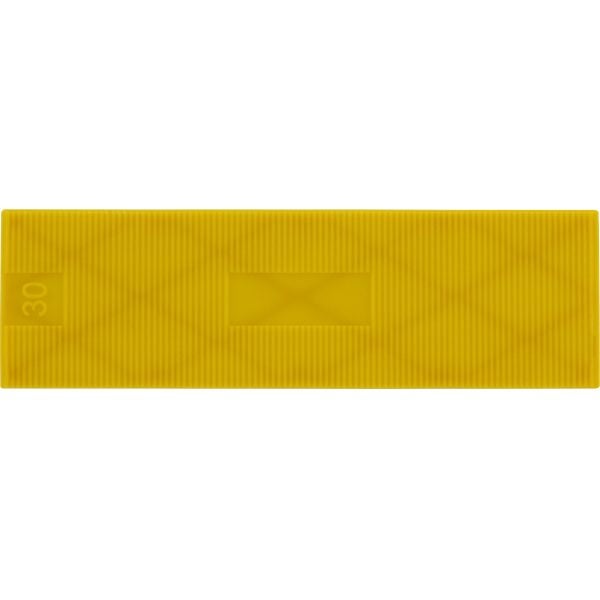 Triuso Unterlegplättchen 100x30x4mm gelb Kunststoff - 35 Stück je Verpackungseinheit