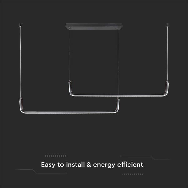 Moderne LED-Pendelleuchte mit geradlinigem Design