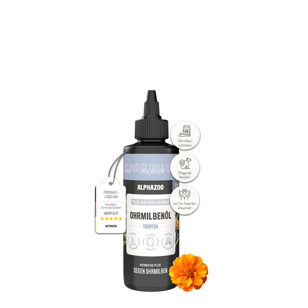 alphazoo Ohrmilbenöl für Hunde 100ml