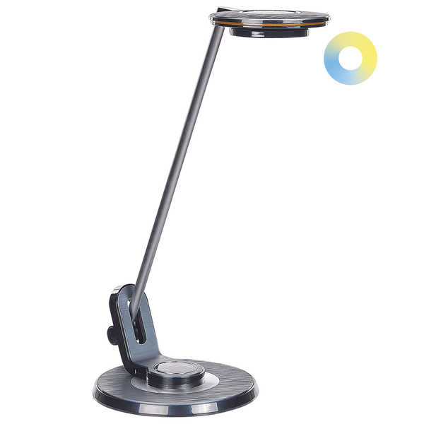 LED Schreibtischlampe CORVUS mit Dimmer Metall Schwarz