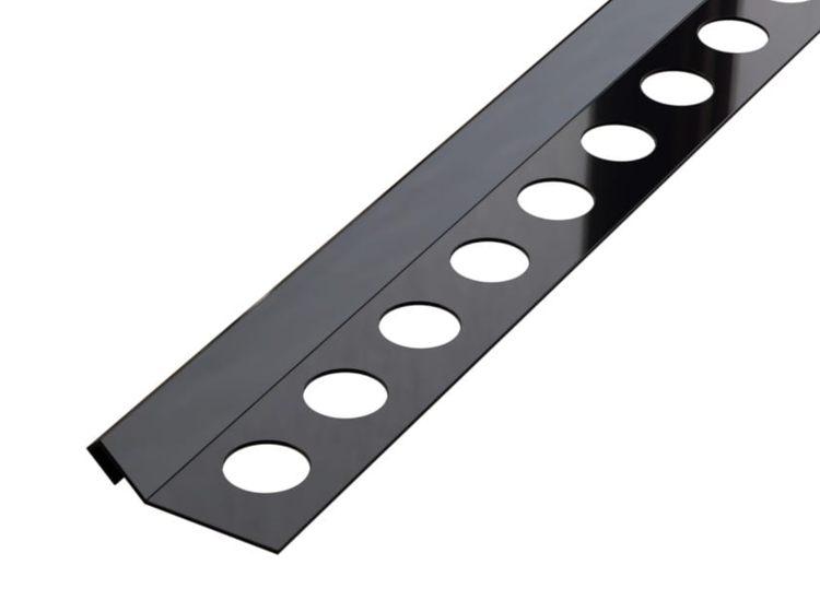 Fliesenschiene aus Kunststoff mit Löchern