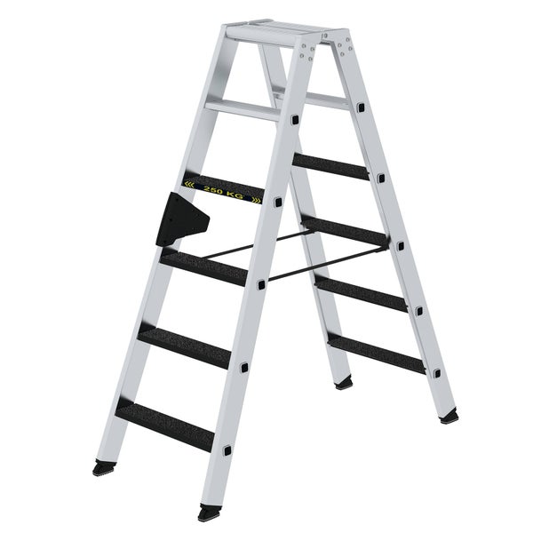 MUNK Stehleiter beidseitig begehbar mit clip-step R13 250kg 6 Stufen