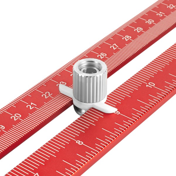 Winkel-Anreißlineal aus Aluminium mit Anschlag und Markierungsstift