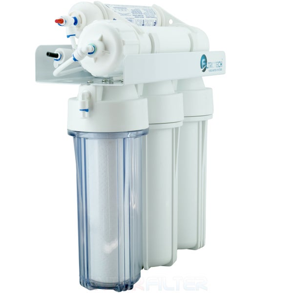Filtrotech Wasserfiltersystem mit drei Filterstufen und transparentem Filtergehäuse zur Wasseraufbereitung