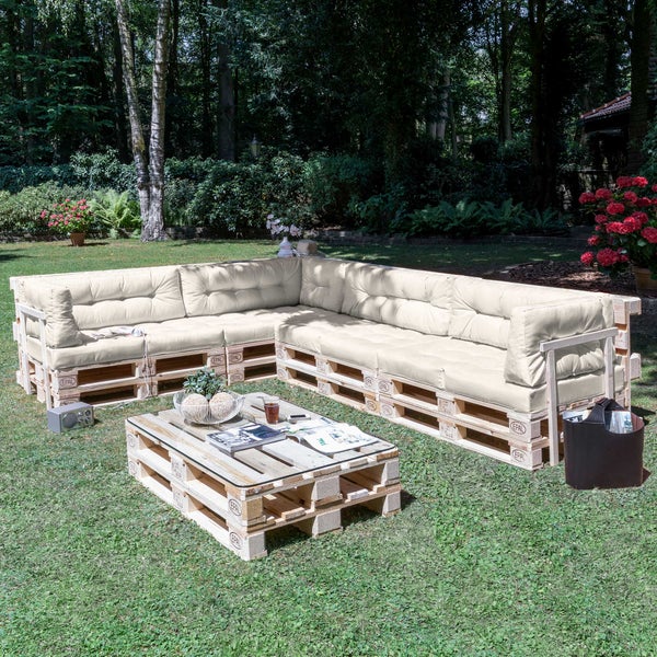 Beautissu ECO Elements Palettenkissen Rücken 120x40x10cm Natur