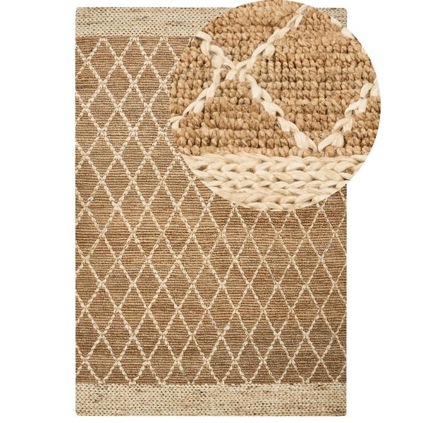 Teppich ZORAVA Beige 200 x 300 cm Jute