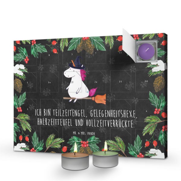 Mr. & Mrs. Panda Duftkerzen Adventskalender Einhorn Hexe - Schwarz