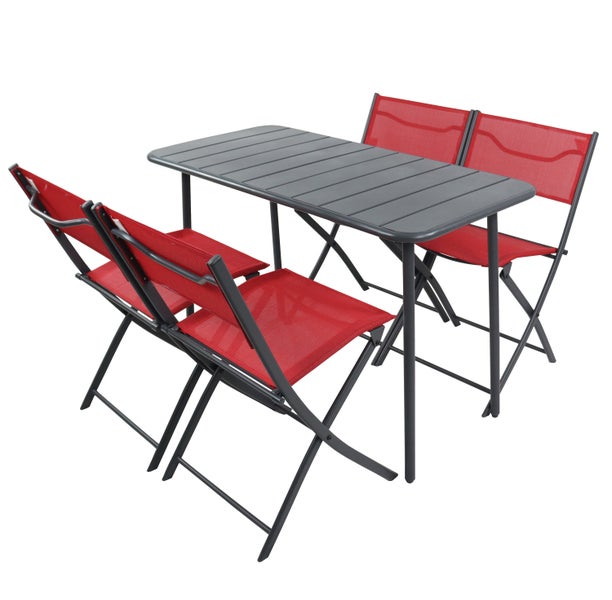 5 tlg. Bistroset Balkonset Gartenset Sumila 110x55