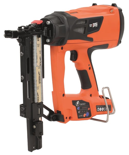 Akku-Gas-Klammergerät Stockade ST 315i EVO für den Zaunbau mit Magazin und Klammern.