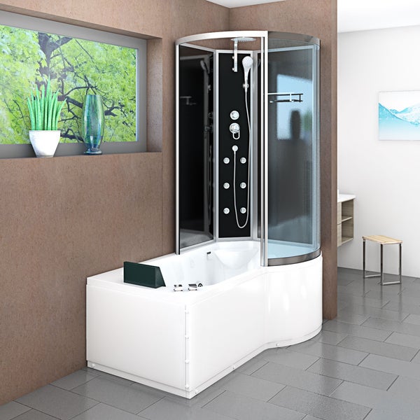 Whirlpool Wanne Duschkabine sw K50-L30-WP-EC 170x1