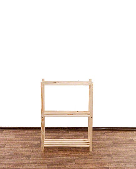 PROREGAL Holzregal Timbercraft HxBxT 90 x 65 x 28,5 cm Fachlast 35 kg 3 Fachboden 1,4 cm Dickes Kiefernholz Natur