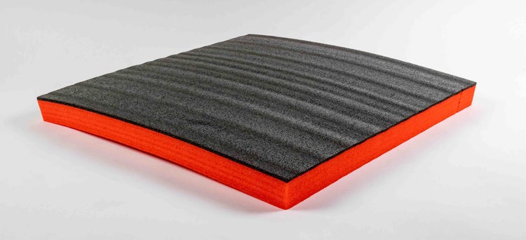 TYGR-Multilayer Schaumstoff rot 600x600x50 |DIY-Werkzeugeinlage für Werkzeug, Kamera & Co