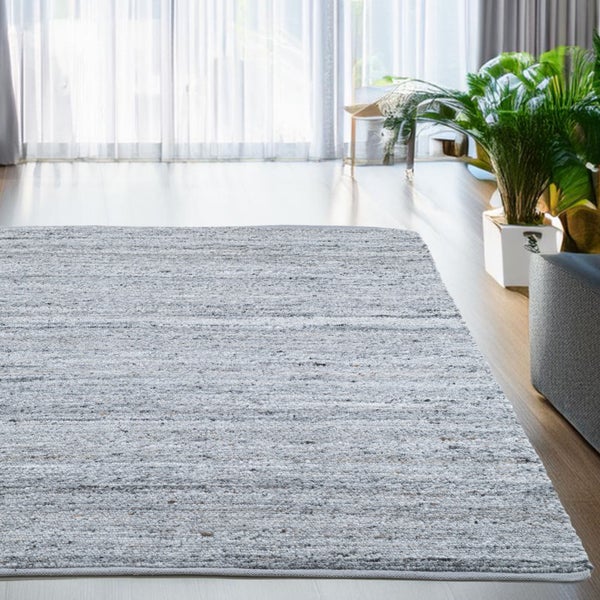 Wendbarer Handwebteppich Malli grau 130x200 cm