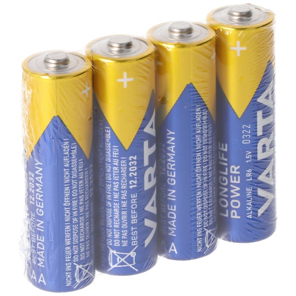 Varta Longlife Power ehem. High Energy 4906 Mignon AA LR6 40er Box in Folie