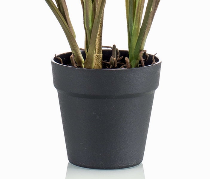 Künstliche Gerbera mit langem Stiel in Rosa.