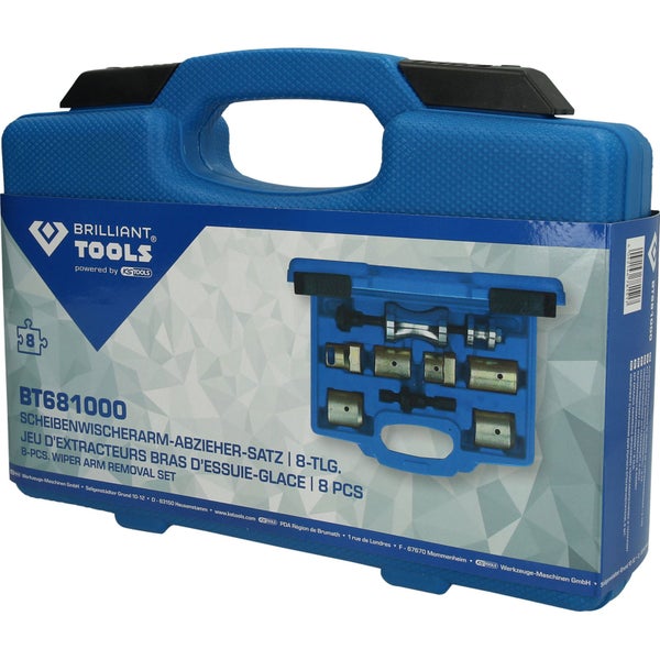 Brilliant Tools Scheibenwischerarm Abzieher Satz im blauen Koffer